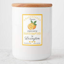 Etiqueta De Orangecello Para Frascos Pequeños |