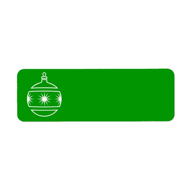 Etiqueta de ornamento de Navidad (Frente)