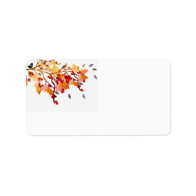 Etiqueta de otoño (Frente)