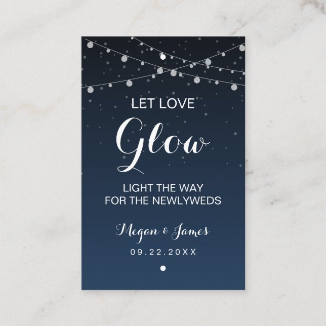 Etiqueta de palo de brillo Boda de las estrellas a (Anverso)