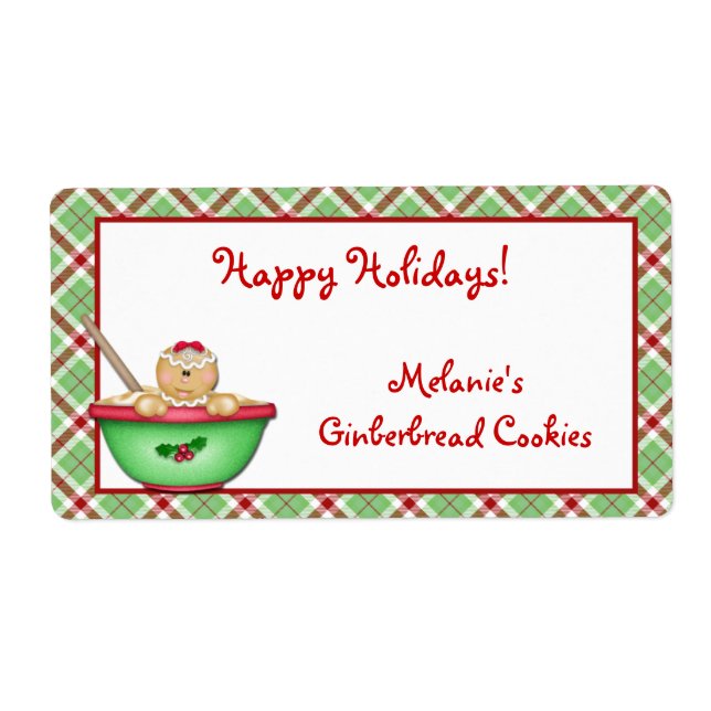 Etiqueta de pan de jengibre (Frente)