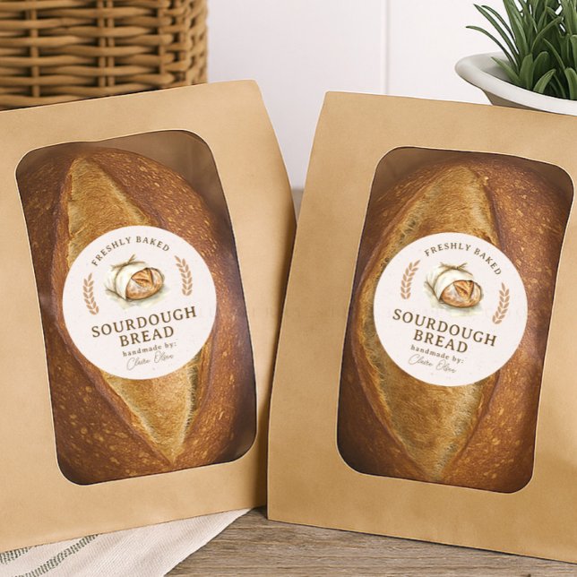 Etiqueta de Pan de Masa Madre Artesanal (Subido por el creador)