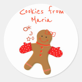 Etiqueta de panadería casera Gingerbread