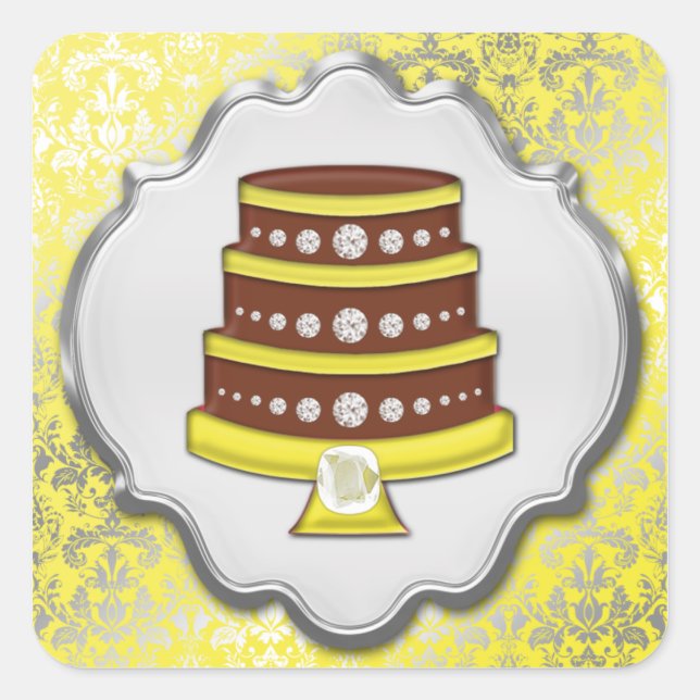 Etiqueta de panadería cuadrada de la Coutura de to (Anverso)