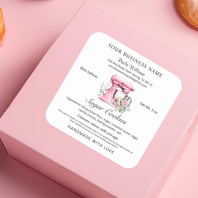 Etiqueta de Panadería de Alimentos de la Ley de Co (Subido por el creador)