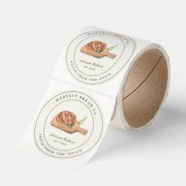 Etiqueta de panadería de pan de época