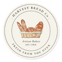 Etiqueta de panadería de pan de Vintage