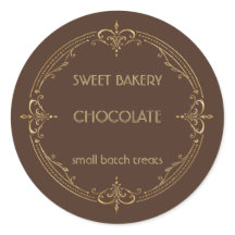Etiqueta de panadería de pequeño negocio Chocolate