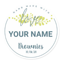 Etiqueta de panadería personalizada + su nombre