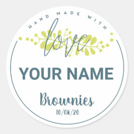 Etiqueta de panadería personalizada + su nombre