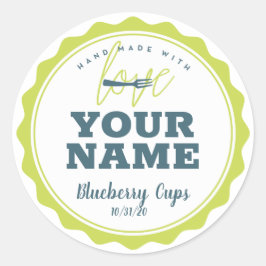 Etiqueta de panadería personalizada + su nombre