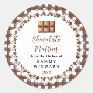Etiqueta de Panecillos de Chocolate Caseros