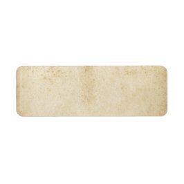 Etiqueta de papel manchado de antigüedades en blan