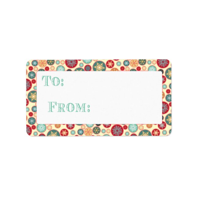 Etiqueta de paquete de regalo para Navidades de co (Frente)