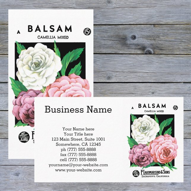 Etiqueta de paquete de semillas de época, flores d (Subido por el creador)