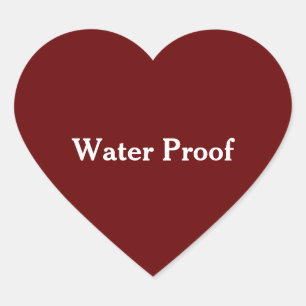Etiqueta De Paquete Rojo Burdeos A Prueba De Agua