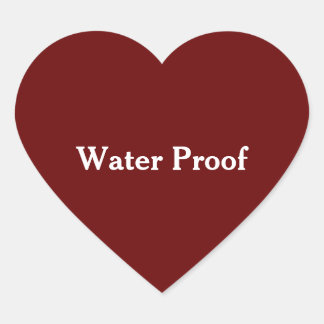 Etiqueta De Paquete Rojo Burdeos A Prueba De Agua
