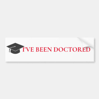 Etiqueta de parachoques Phd o Doctorado
