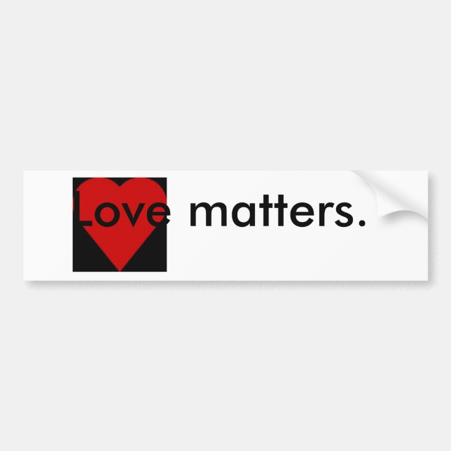 Etiqueta de paro de citas de Love Matters (Frente)
