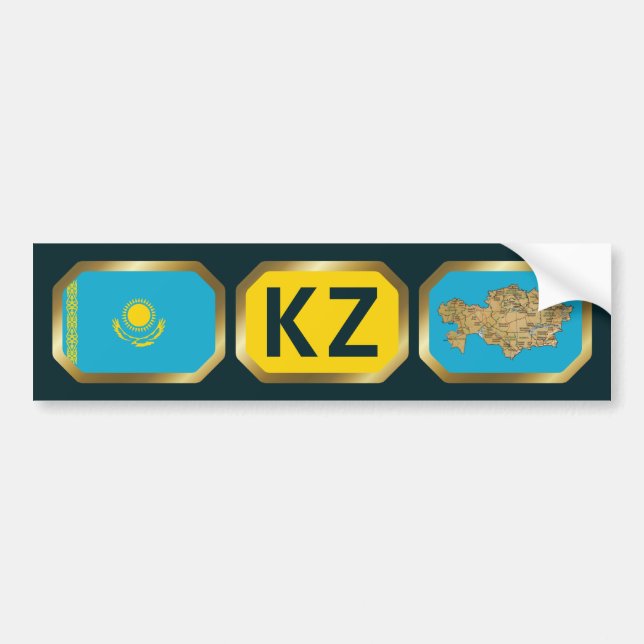 Etiqueta de paro de código de paro de bandera de K (Frente)
