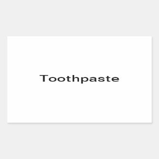 Etiqueta de pasta dental/