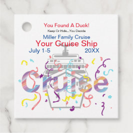 Etiqueta de pato de crucero