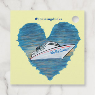 Etiqueta de pato de crucero