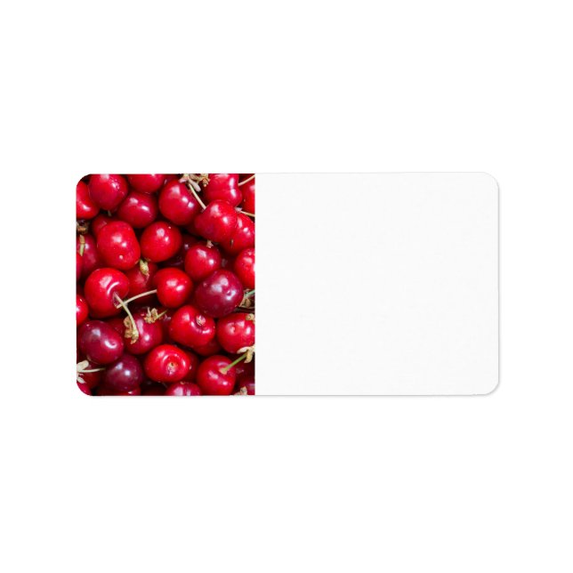 Etiqueta de patrón de cerezo dulce (Frente)