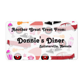 Etiqueta de patrón Funfy Fifties