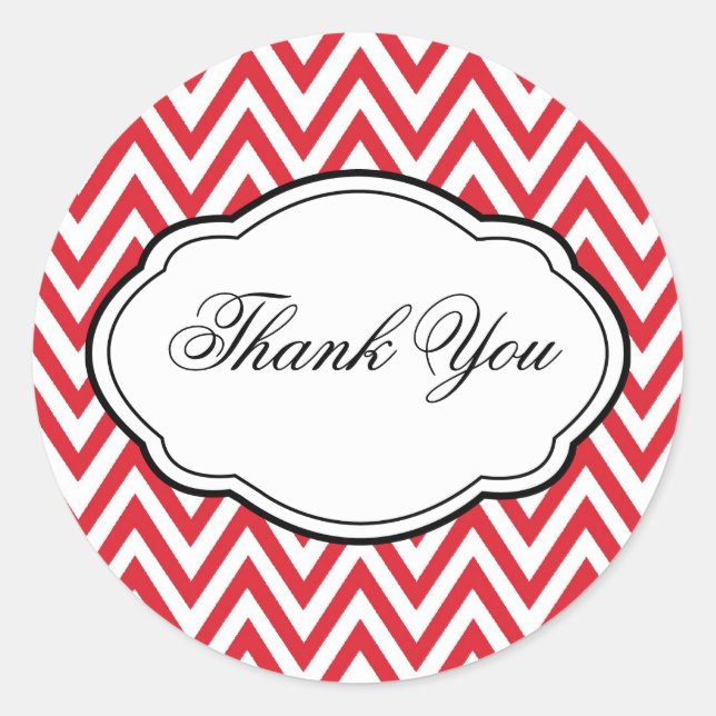 Etiqueta de Pegatina de banda de chevron rojo pers (Anverso)