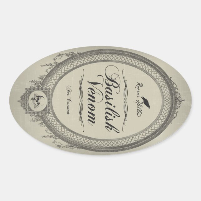 Etiqueta de Pegatina de Basilisk Venom Halloween J (Anverso)