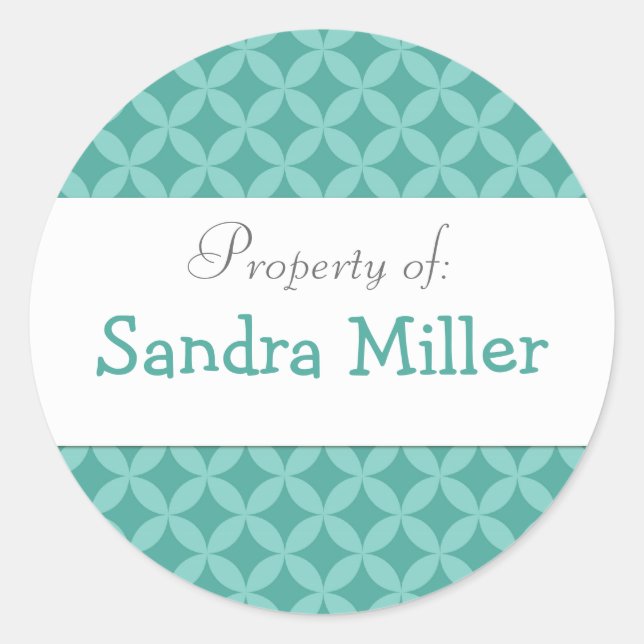 Etiqueta de pegatina de círculo personalizado (Anverso)