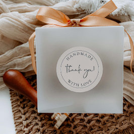 Etiqueta de Pegatina de Empresarios Hechos a Mano