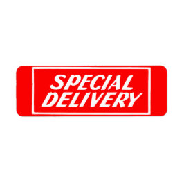 Etiqueta de Pegatina de envío especial de Vintage 