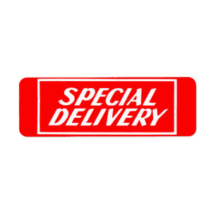 Etiqueta de Pegatina de envío especial de Vintage 