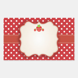 Etiqueta de Pegatina de fresa