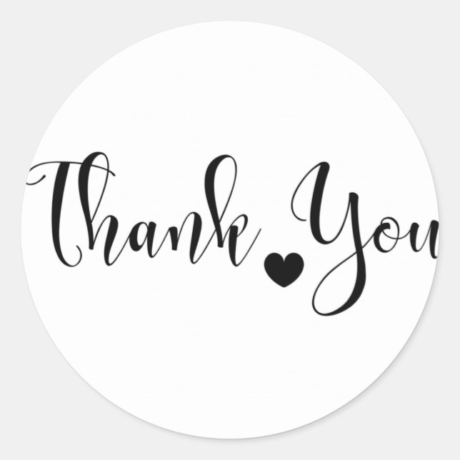 etiqueta de pegatina de gracias (Anverso)