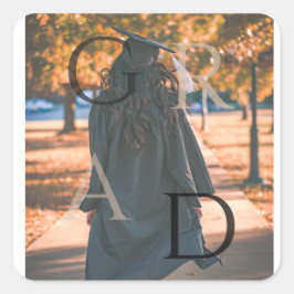 Etiqueta de Pegatina de graduación de fotografía d