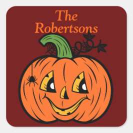 Etiqueta de Pegatina de Halloween Party Favor Bag 