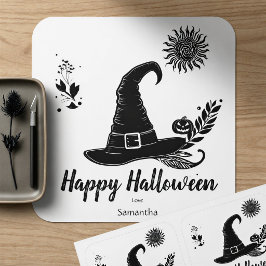 Etiqueta de Pegatina de Halloween Personalizada Wi