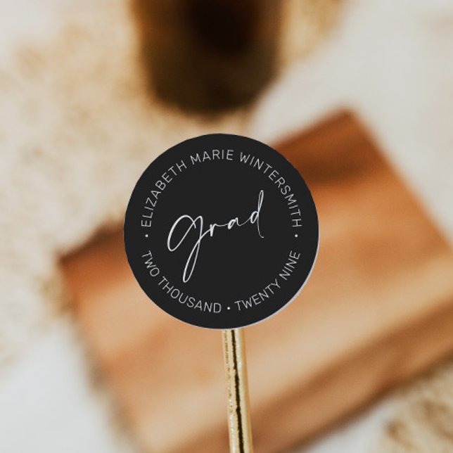 Etiqueta de Pegatina de Invitación de Graduación c (Subido por el creador)