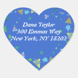 Etiqueta de Pegatina de la dirección de David Jewi