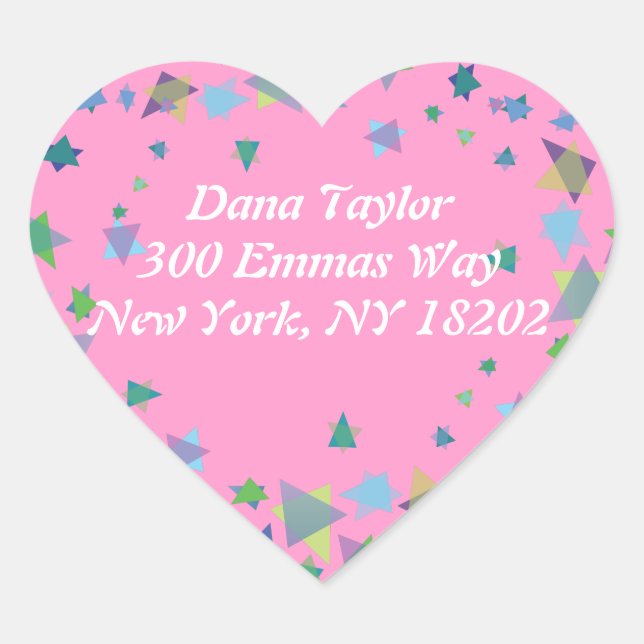 Etiqueta de Pegatina de la dirección de David Jewi (Anverso)