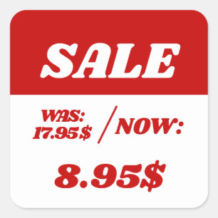 Etiqueta de Pegatina de precio de descuento