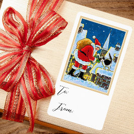Etiqueta de Pegatina de regalo de regalo de navida