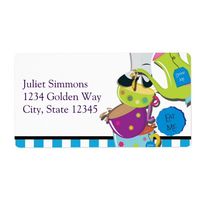 Etiqueta de Pegatina del Fiesta del té de las mara (Frente)