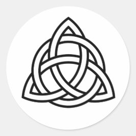 Etiqueta de Pegatina del símbolo del triquetra de 