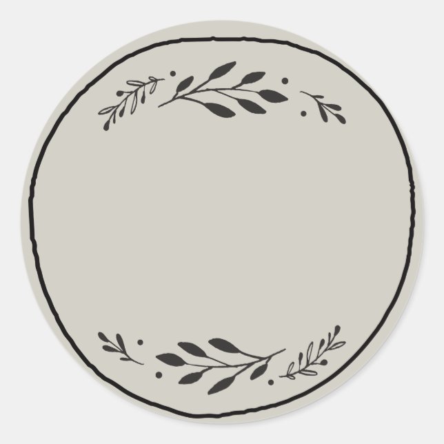 Etiqueta de pegatina en blanco para tarro / especi (Anverso)