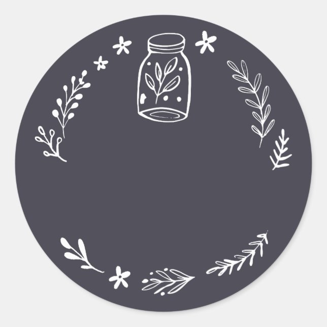 Etiqueta de Pegatina Jar / Spice Blank (Anverso)