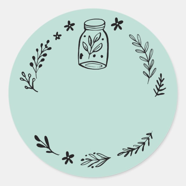 Etiqueta de Pegatina Jar / Spice Blank (Anverso)